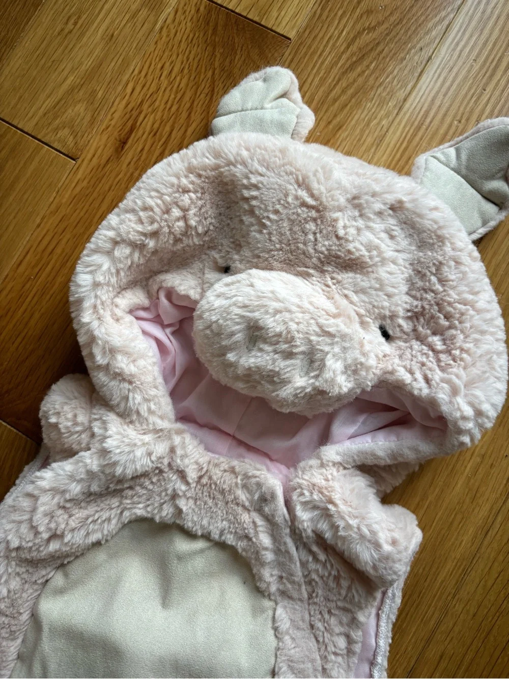 Pottery barn kids pig hooded costume